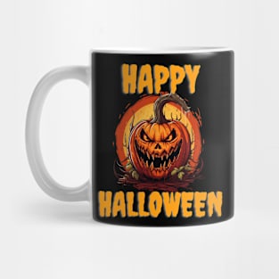 Happy Halloween Pumpkin Cartoon Mug